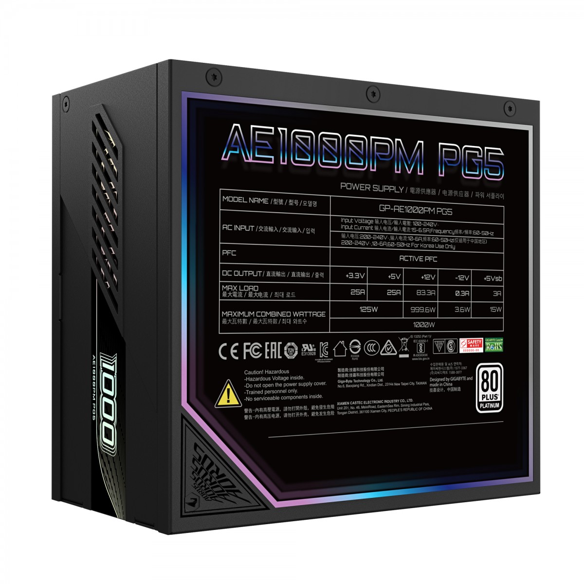 AORUS ELITE AE1000PM PG5 1000Watt 80 PLUS Platinum