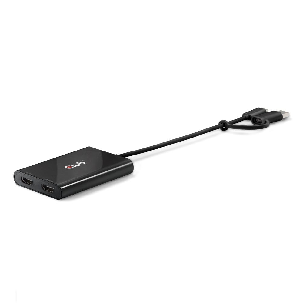 Club3D CSV-1475 USB-C / USB-A till 2x HDMI DisplayLink Adapter 4K 60Hz