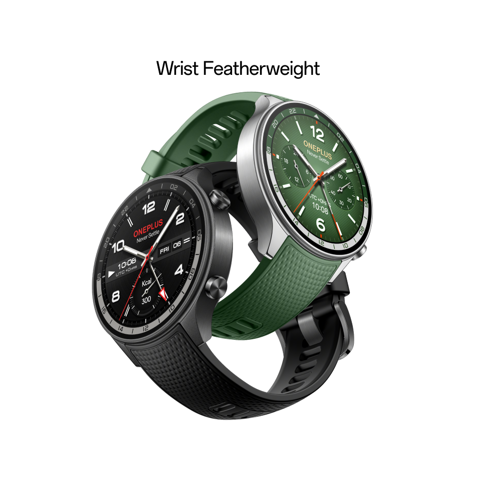OnePlus Watch 2R 46 mm grön Silver SmartWatch