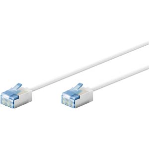 goobay CAT 6a U/UTP, Unshielded 15cm Patchkabel vit