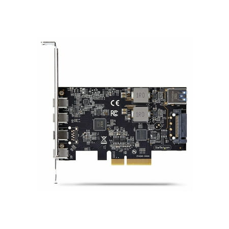 StarTech.com 5-Port USB PCIe Card, USB 3.2 10Gbps, PCI Express Card with 4x USB-C Ports, 1x USB-A Internal Port, USB PCIe Controller Card, Windows/macOS/Linux USB-adapter PCI Express 3.0 x4 10Gbps