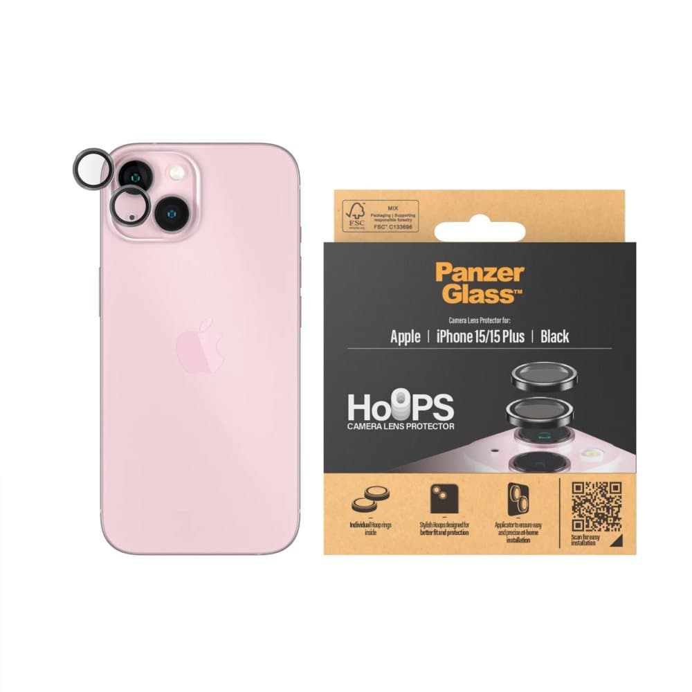 PanzerGlass Hoops Objektiv skydd Apple iPhone 16, 16 Plus
