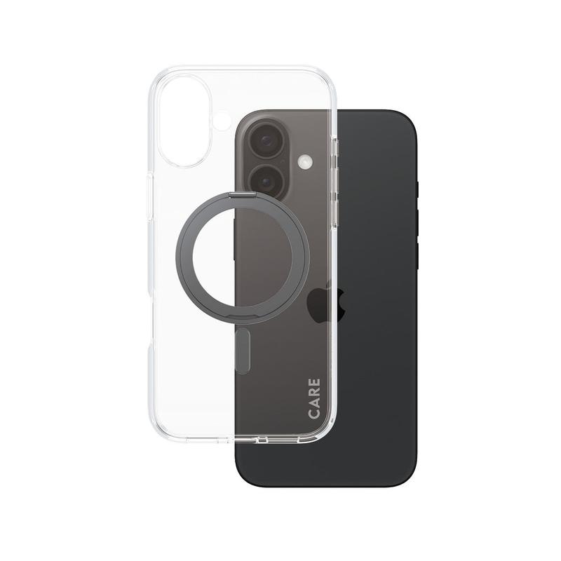 PanzerGlass CARE Kickstand svart till Apple iPhone 16 Plus