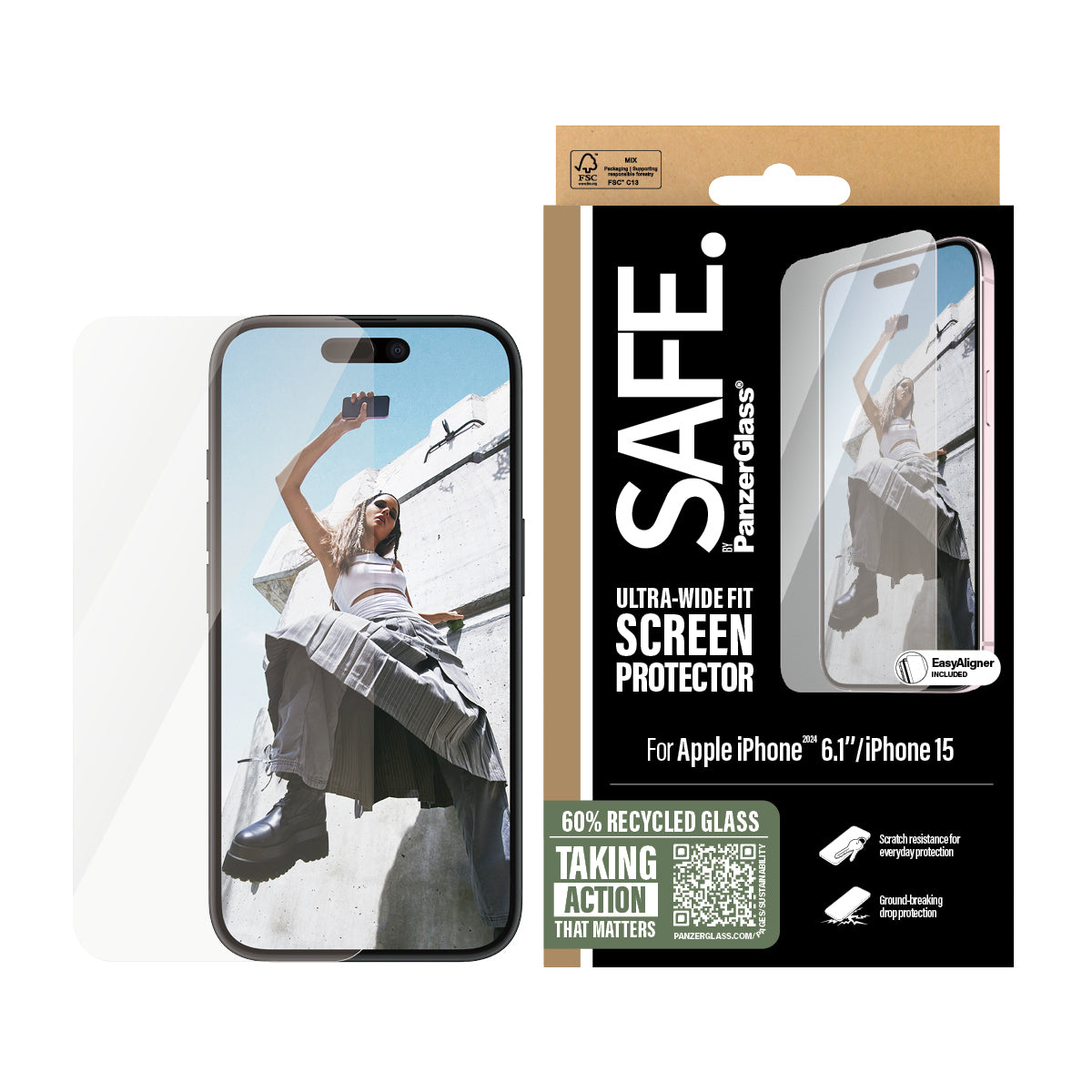 SAFE. by PanzerGlass Apple iPhone 16 Pro Max 6.9 | Ultra-Wide Fit