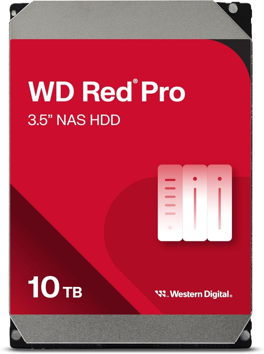 WD Red Pro hårddisk WD103KFBX 10TB 3.5 Serial ATA-600 7200rpm