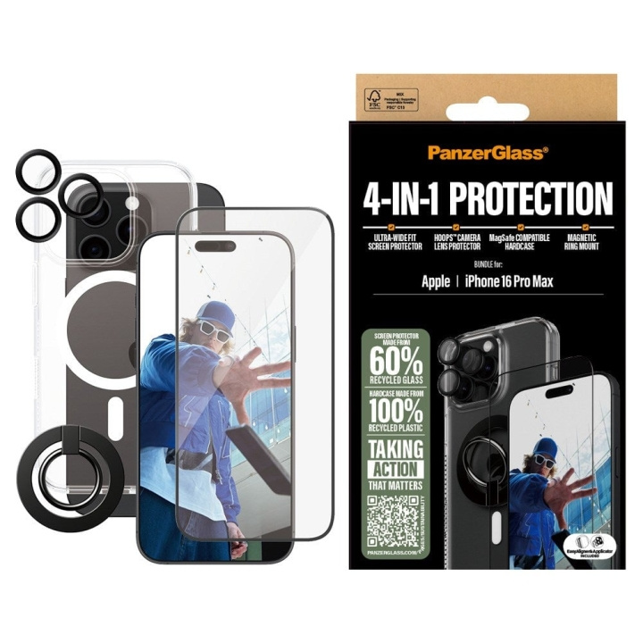 PanzerGlass 4-in-1 Protection Bundle iPhone 16 Pro Skärmbeskytter
