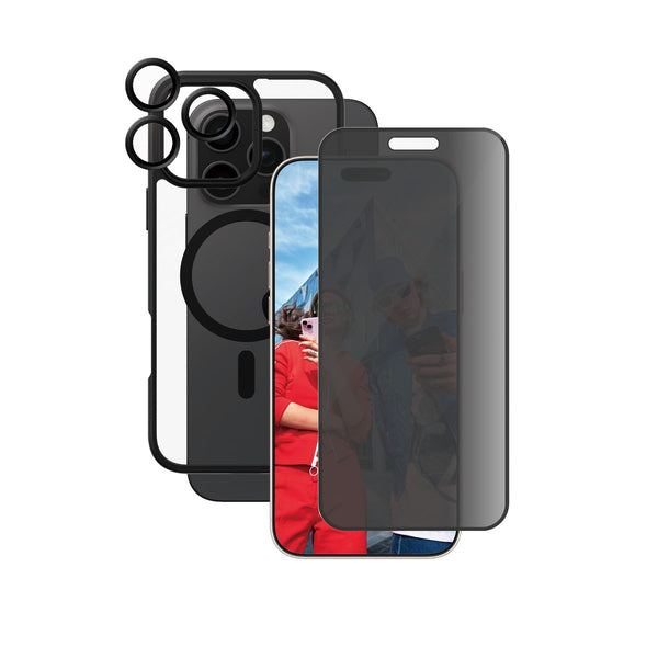 CARE by PanzerGlass Fashion 3-i-1 Skal svart till iPhone 16 Pro