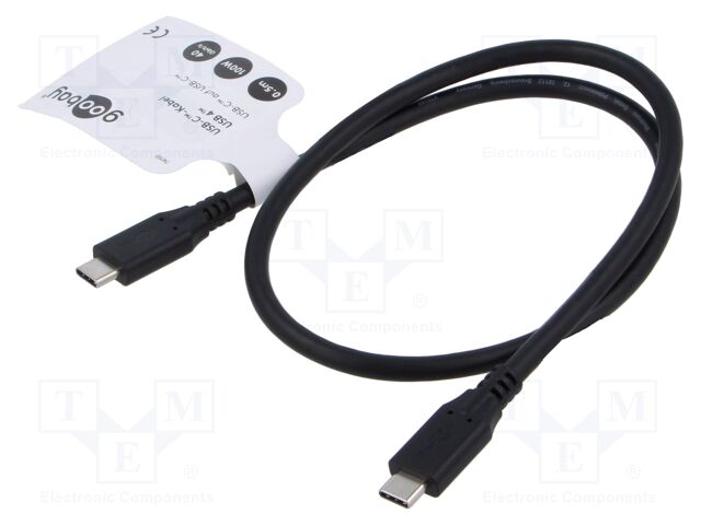 goobay 74190 USB4 100W USB-C Kabel 0.5 m