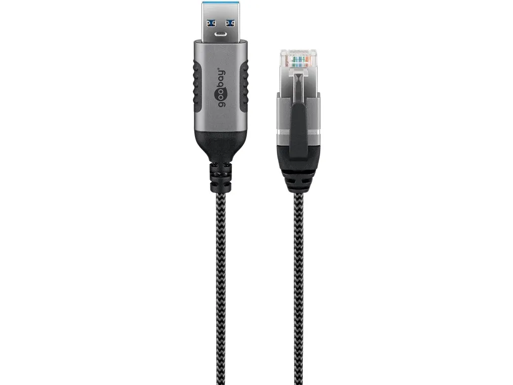 Goobay 74384 USB 3.0 type A to RJ45 7.5 m Black