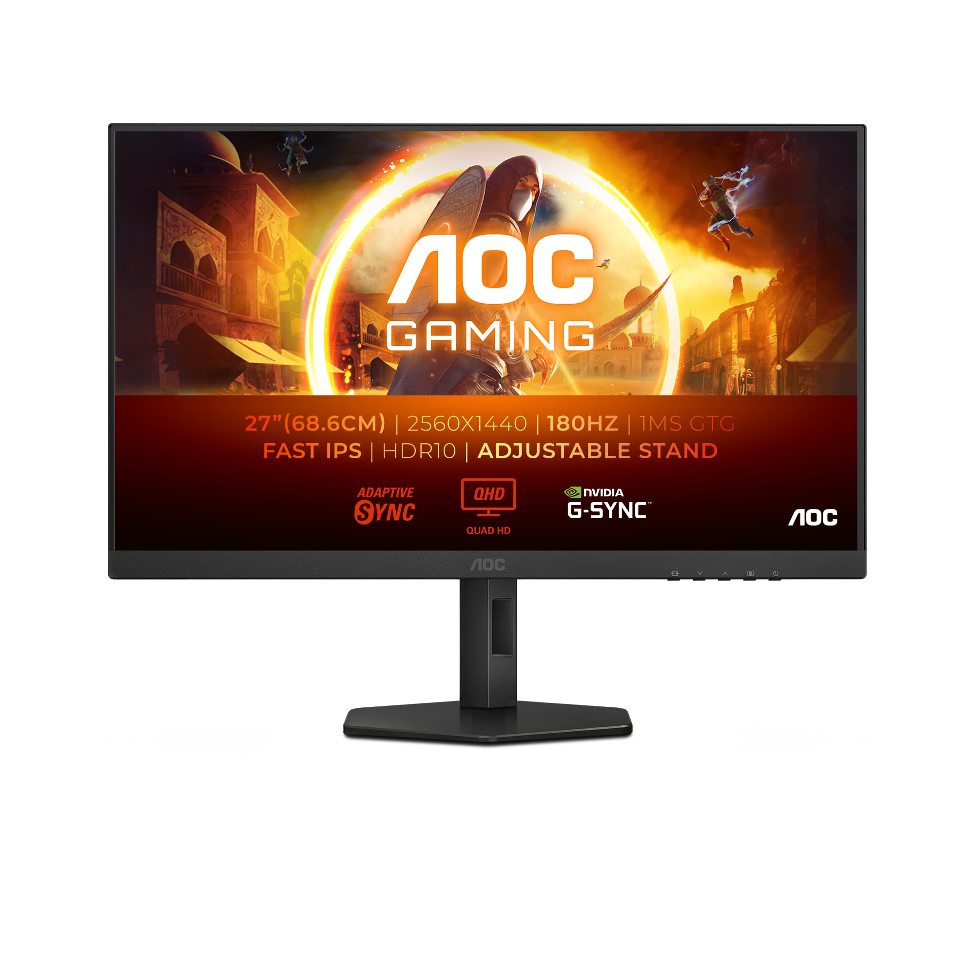AOC Gaming Q27G4XF 27 Fast IPS 2560 x 1440 (2K) HDMI DisplayPort 180Hz