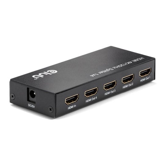 Club3D CSV-1385 4-Port HDMI Splitter 4K 120Hz
