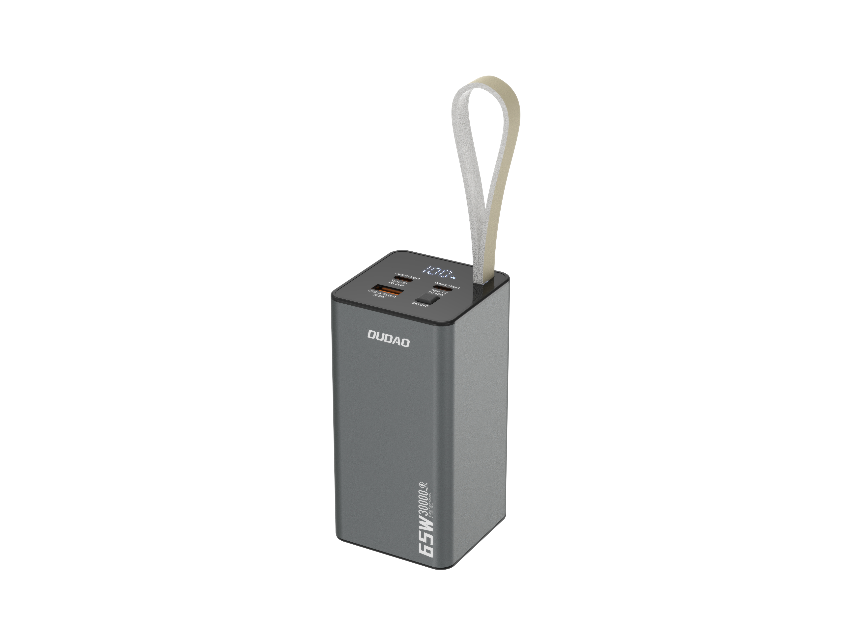 Dudao K65+ powerbank 30000mAh 65 Watt svart