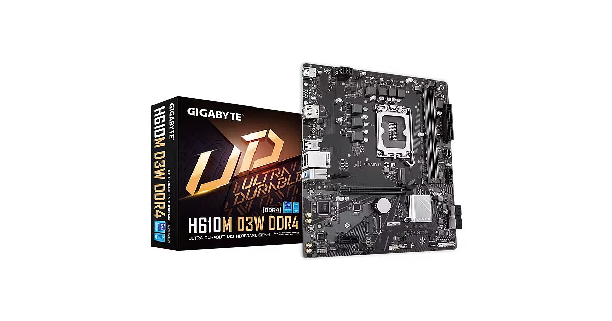 Gigabyte H610M D3W DDR4 Micro ATX LGA1700 sokkel Intel H610 Express