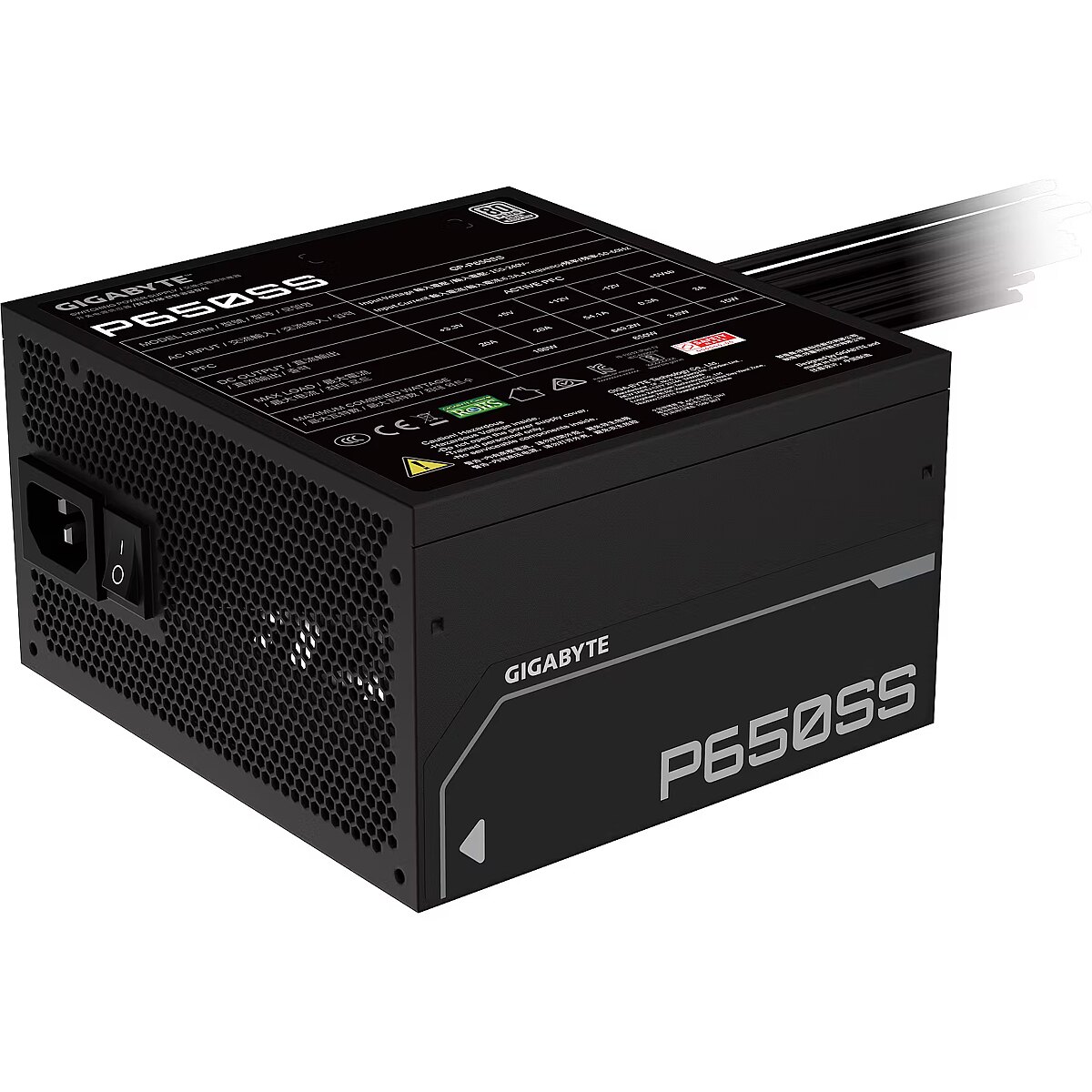 Gigabyte P650SS strömförsörjning 650Watt