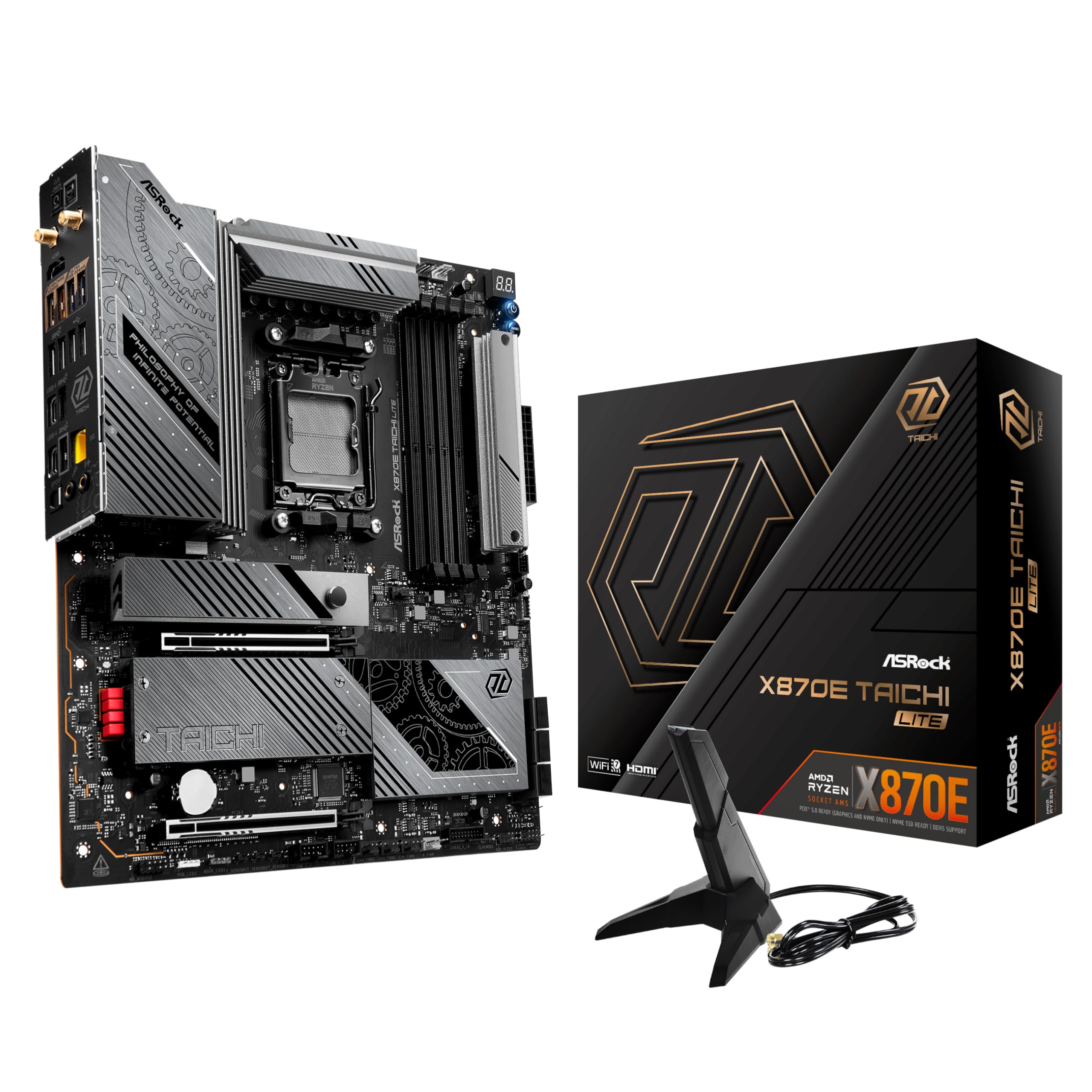 ASRock X870E Taichi WiFi Motherboard EATX AM5 Socket DDR5