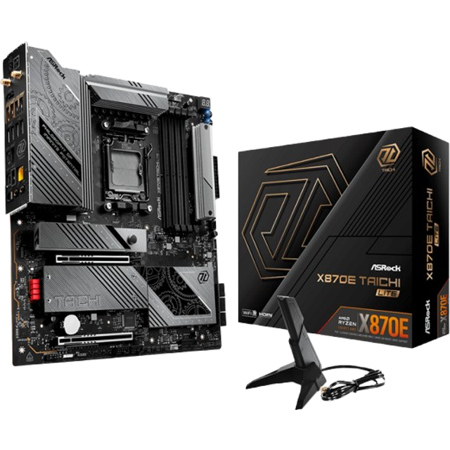 ASRock X870E Taichi Lite WiFi Motherboard EATX AM5 Socket DDR5