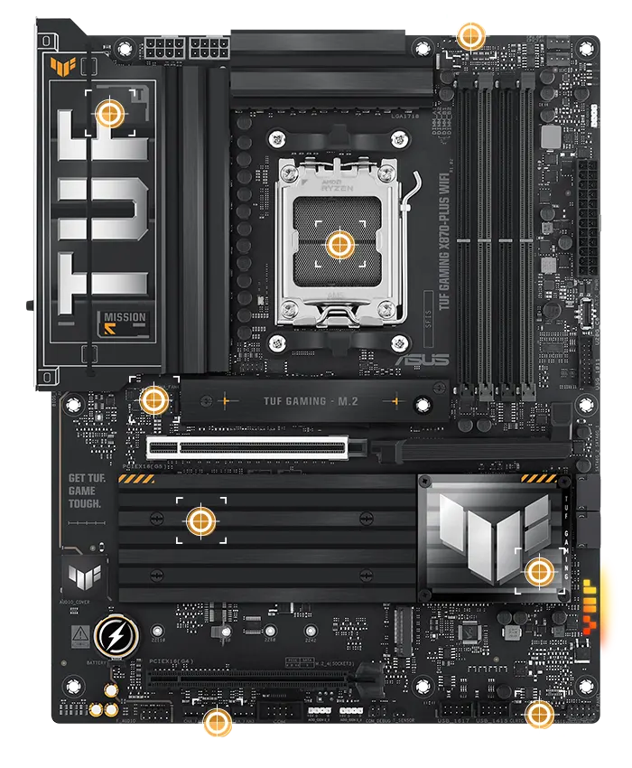 ASUS TUF GAMING X870-PLUS WIFI ATX Socket AM5 AMD X870