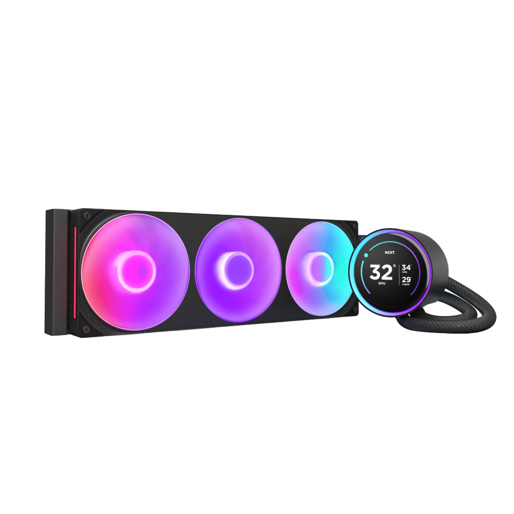 NZXT Kraken Elite 360 RGB kölesystem 1-pack vit 120 mm