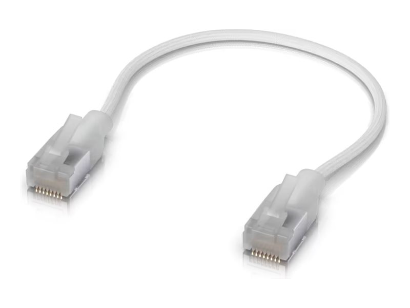 Ubiquiti UniFi CAT 6a Afskärmet 15cm Patchkabel vit