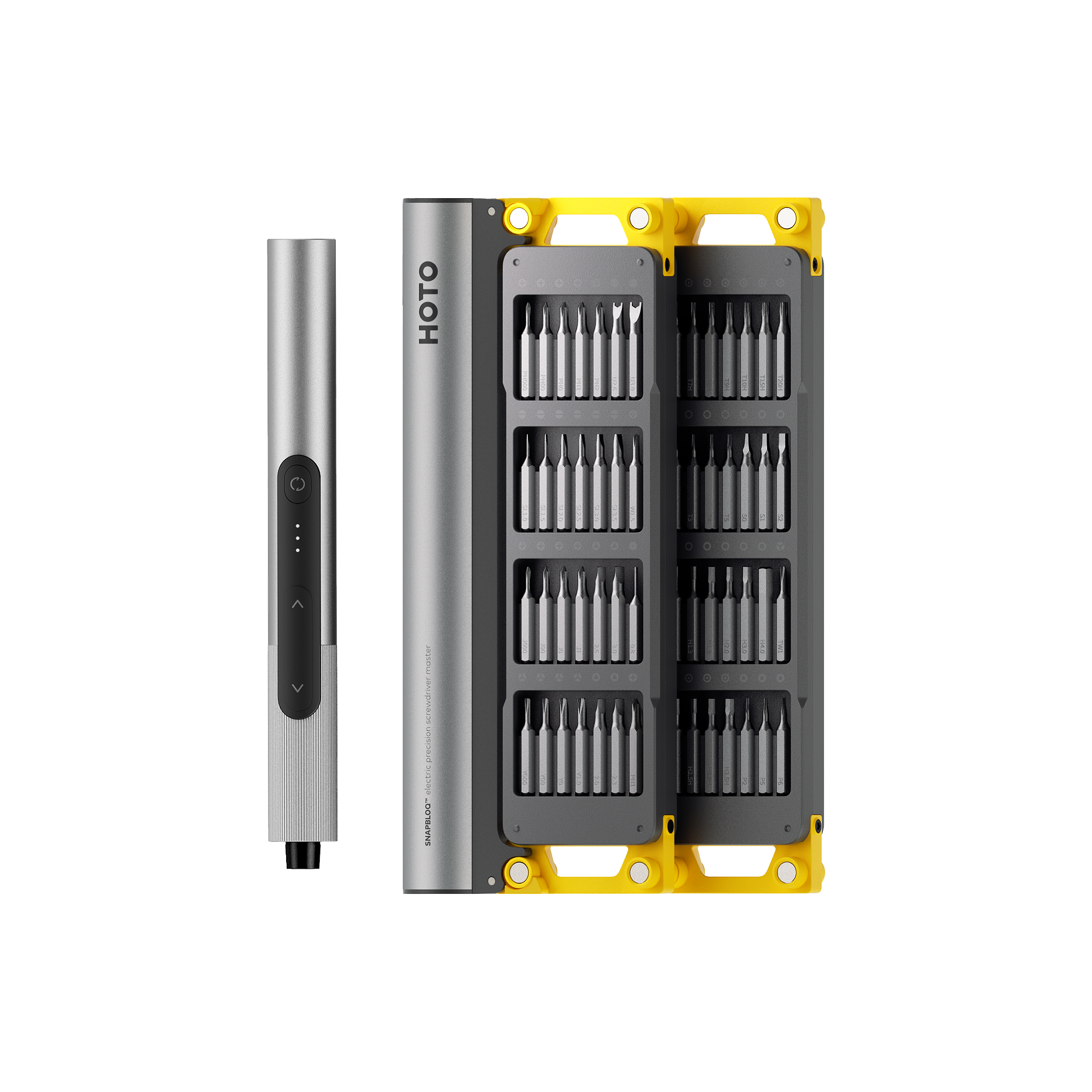 Hoto Snapbloq S-A01 Master Set Elektrisk Präcisionsskrueträkker 56-dele