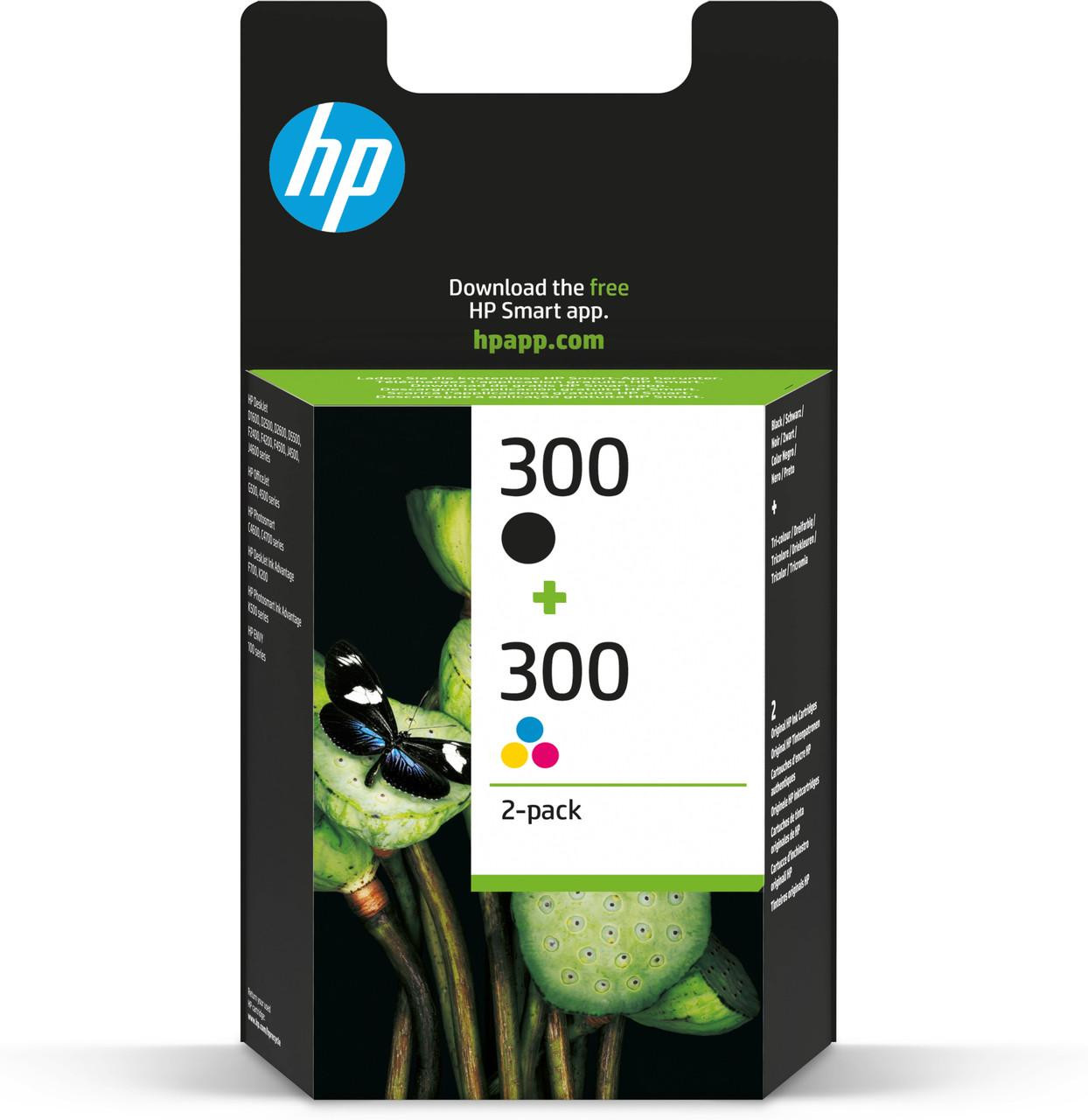 HP 300 svart färg (cyan, magenta, gul) bläck CN637EE