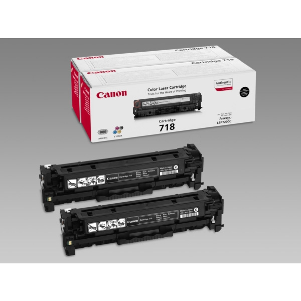 Canon 718 Black svart 3400 sidor Toner 2662B002