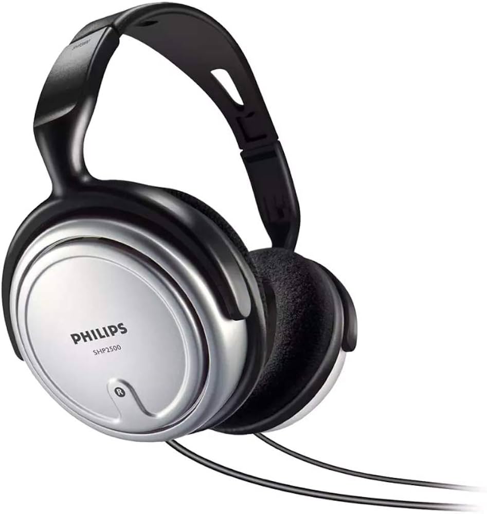 Philips SHP2500 Kablet Hörlurar svart Silver