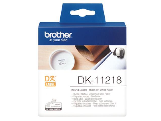 Brother DK-11218 Etiketter (2,4 cm) 1000stk.