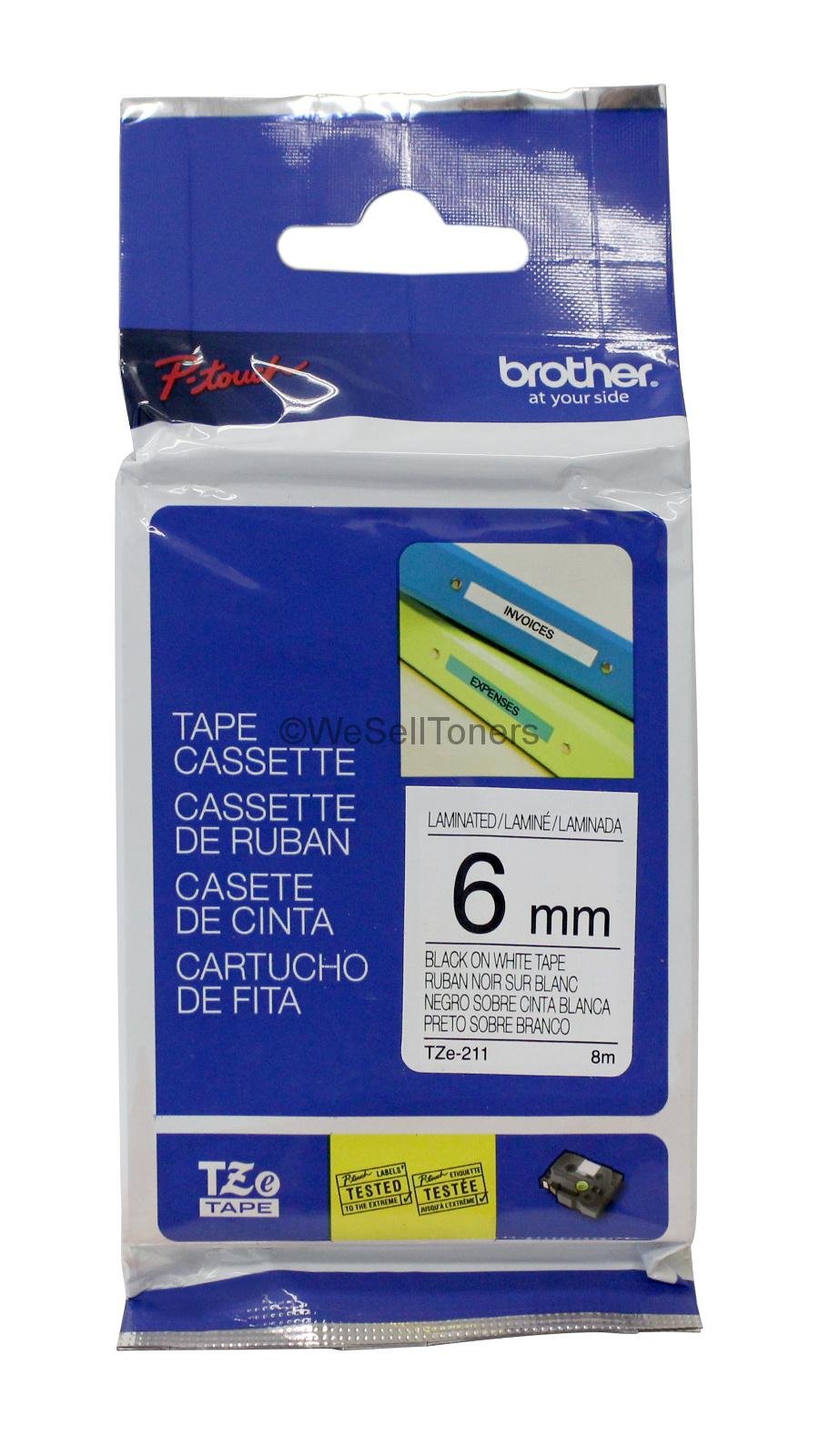 Brother TZe S211 Lamineret bånd (0,6 cm x 8 m) 1kassette(r)