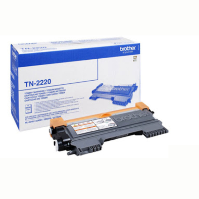 Brother TN 2220 svart 2600 sidor Toner