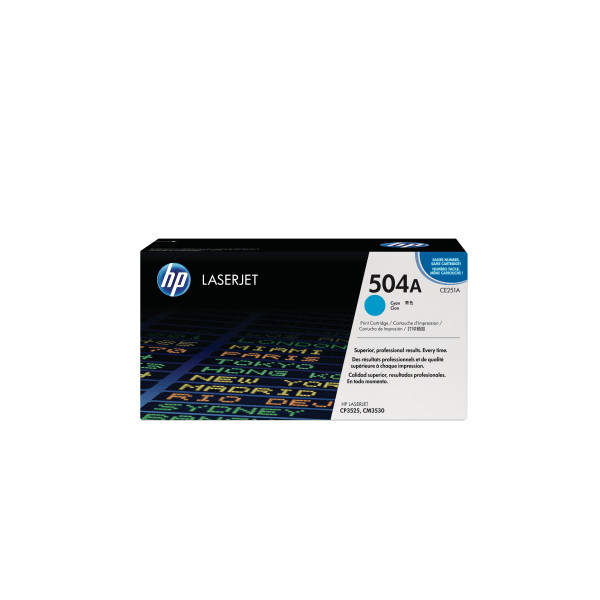HP 504A Cyan 7000 sidor Toner CE251A