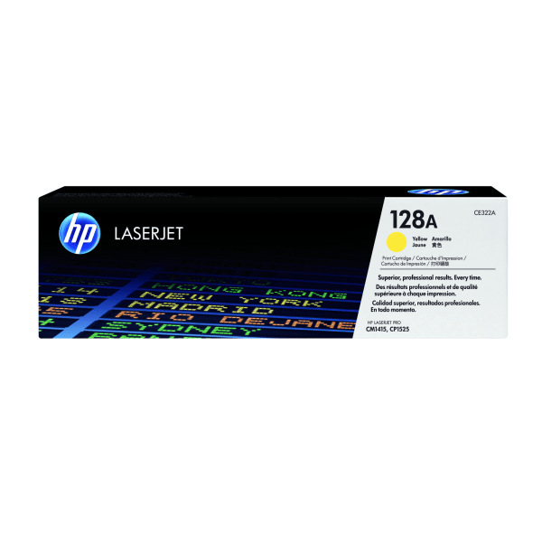 HP 128A Gul 1300 sidor Toner CE322A