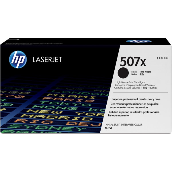 HP 507X svart 11000 sidor Toner CE400X