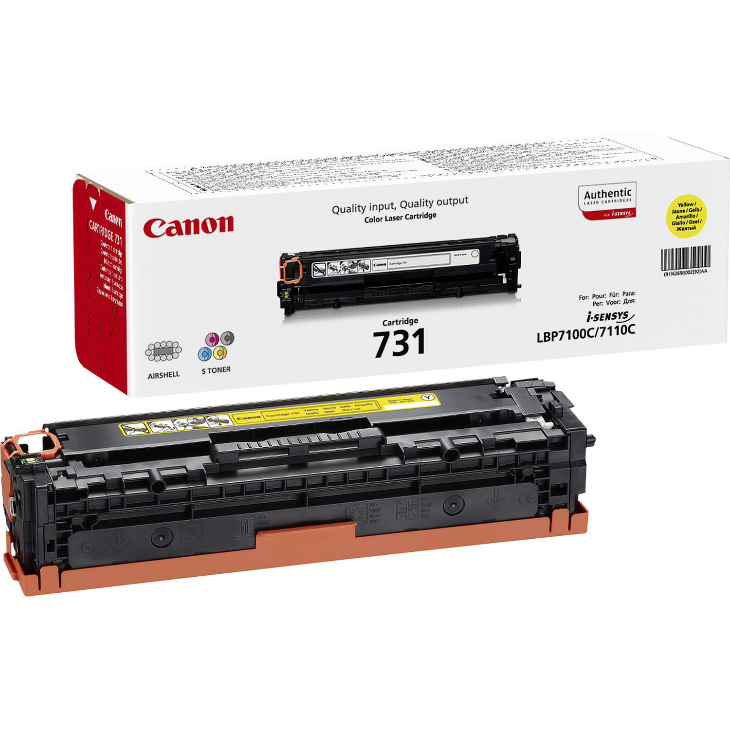 Canon 731 Y Gul 1500 sidor Toner 6269B002