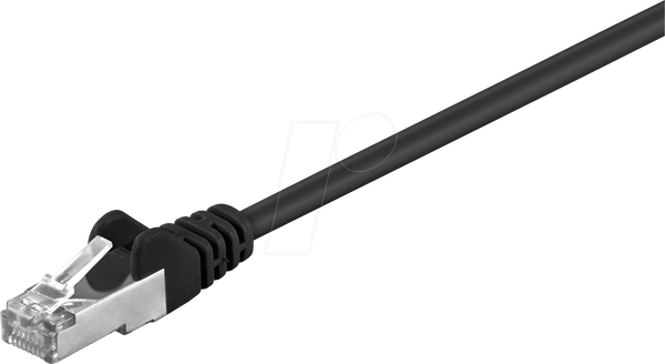 Goobay RJ45 CAT 5e S/FTP CCA 1m Black