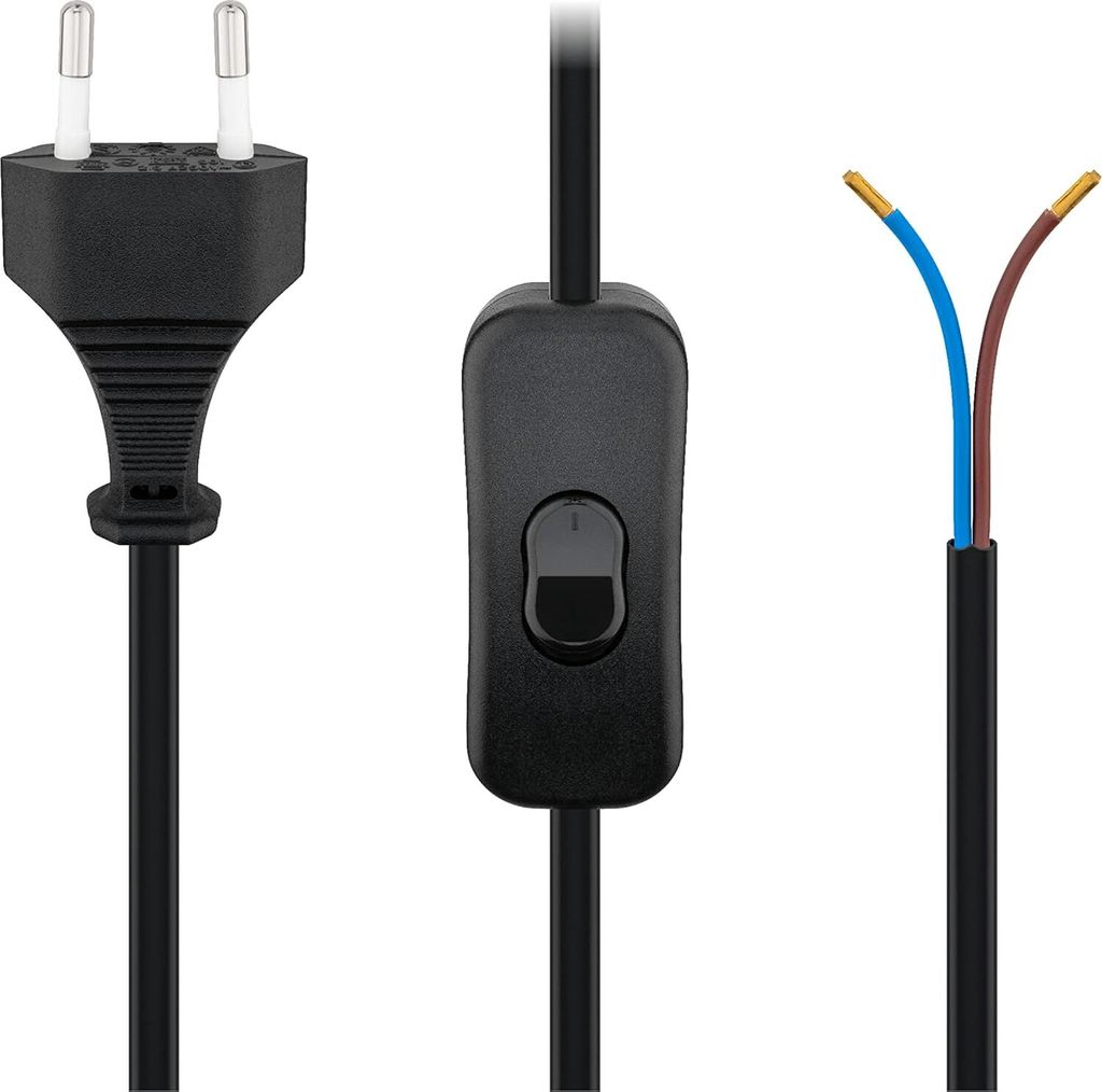 goobay NK 104 S-150 Strömkabel 1.5m svart