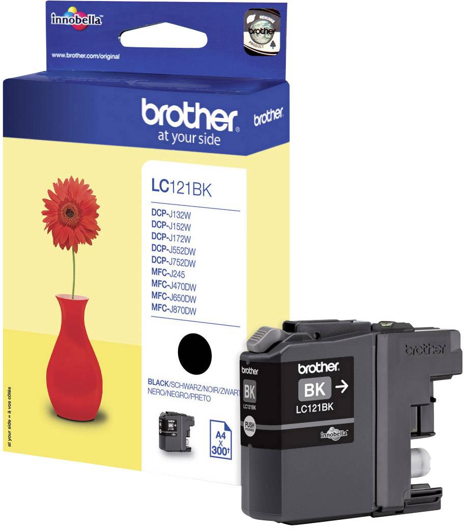 Brother LC 121BK svart 300 sidor bläck