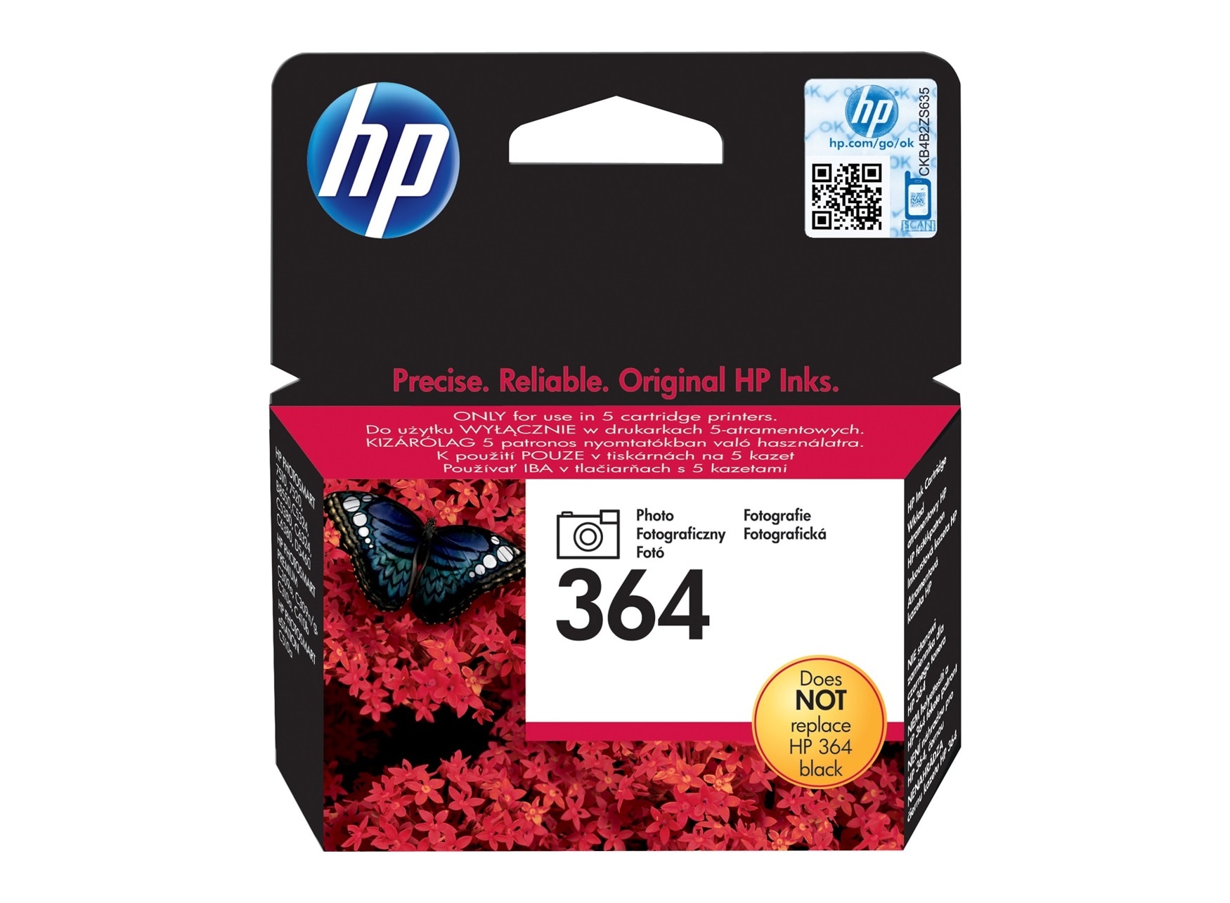 HP 364 Foto-svart 130 sidor bläck (foto) CB317EE