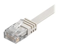 Goobay RJ45 CAT6 UTP 5M Uskärmet flad vit