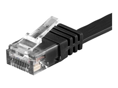 Goobay RJ45 CAT6 UTP 15M Uskärmet flad svart