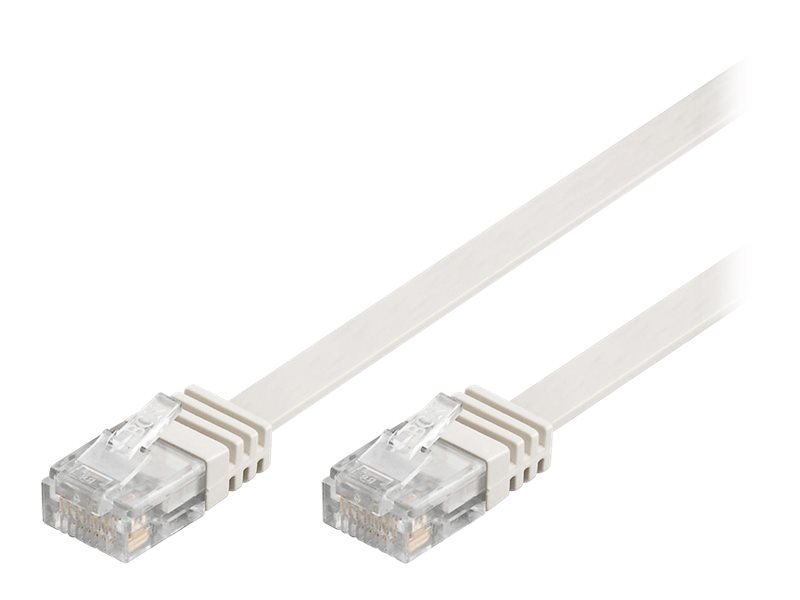 Goobay RJ45 CAT6 Flat U/UTP CU 15m White