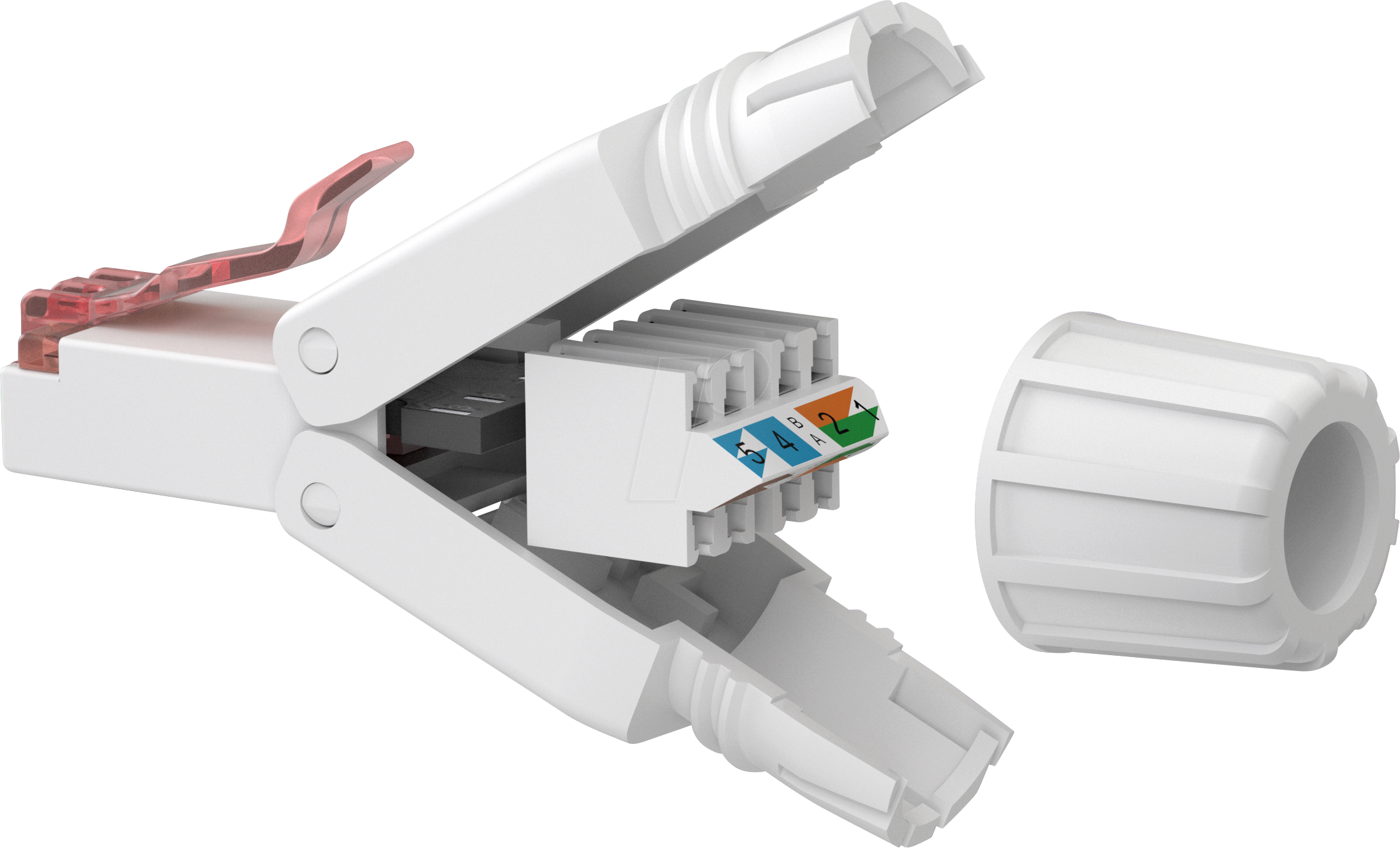 Goobay RJ45 CAT6 UTP 0,5M Uskärmet flad vit