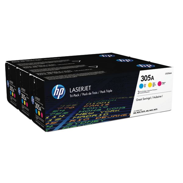 HP 305A Gul Cyan Magenta 2600 sidor Toner CF370AM