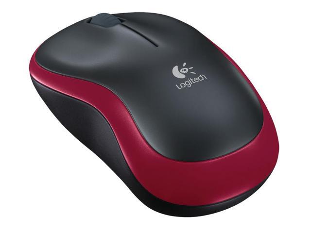 Logitech M185 Optisk trådlös röd