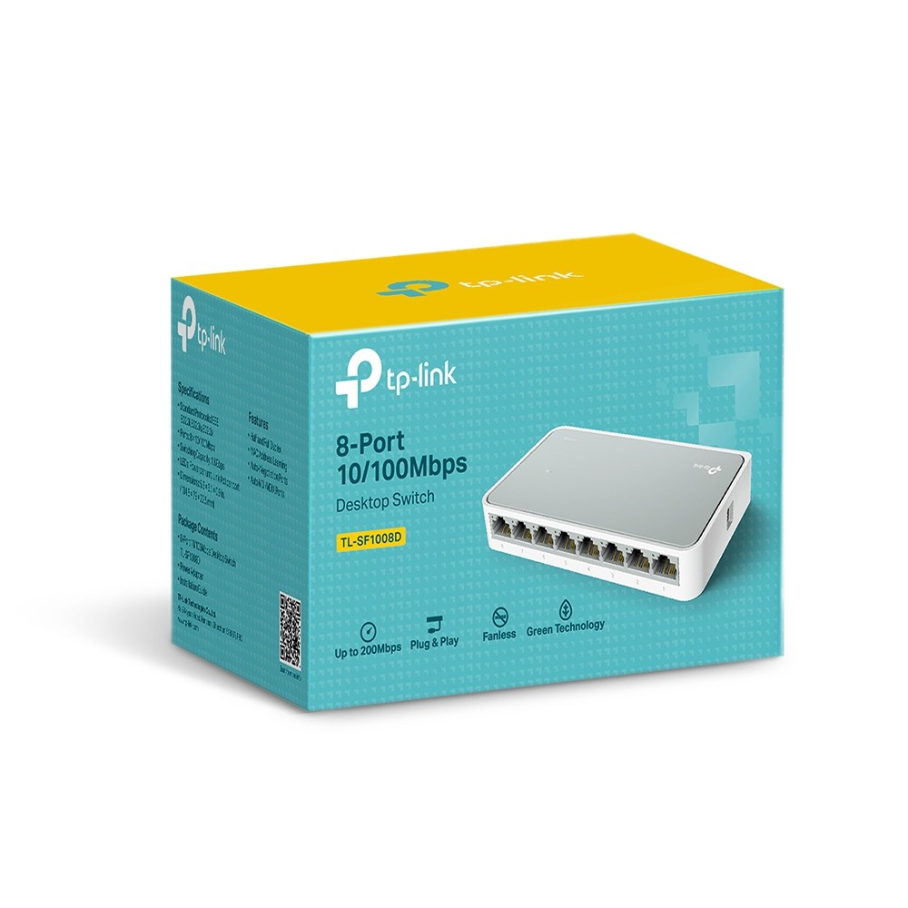 TP-Link TL-SF1008D Mbps Desktop Switch 8-porte 10/100