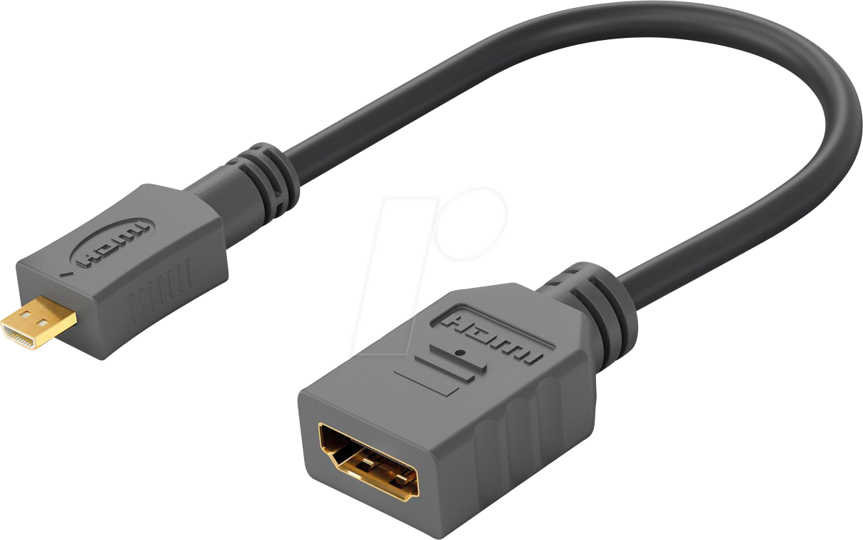 goobay HDMI till HDMI adapter höjrevinklet