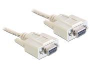 Delock Nulmodem-kabel 3m Grå