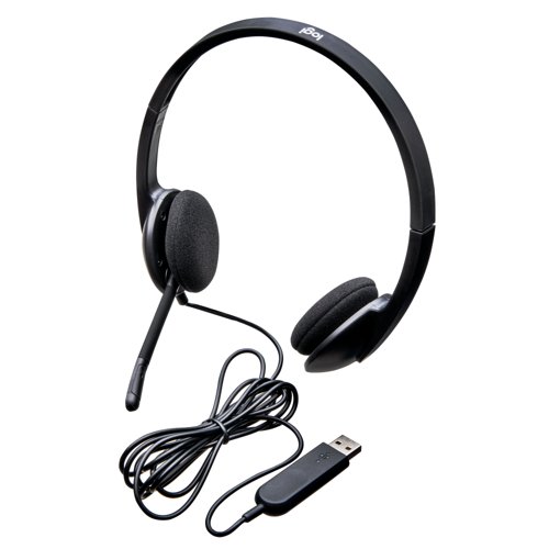 Logitech USB Headset H340 Kablet hörlurar
