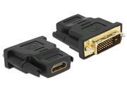 Delock Adapter DVI 24+1 pin male > HDMI female Videoadapter