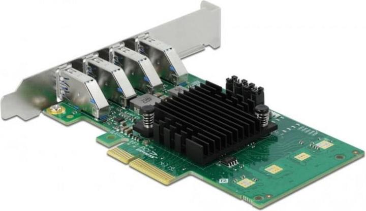DeLock PCI Express Card > 4 x external USB 3.0 Quad Channel USB-adapter PCI Express 2.0 x4 5Gbps